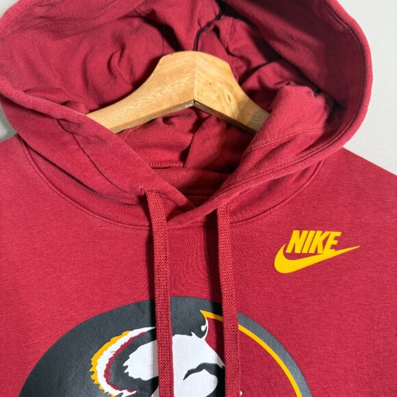Nike Florida State University FSU Seminoles Hooded Sweatshirt Men's Small Red - Picture 6 of 14